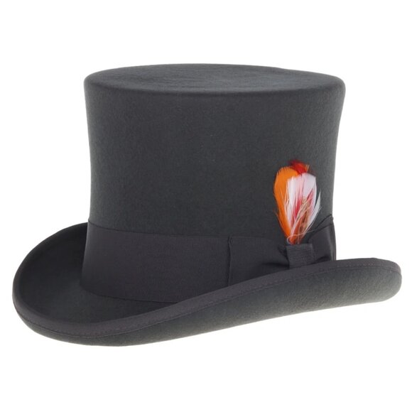 Ferrecci Elegant Top Hat - Charcoal - New